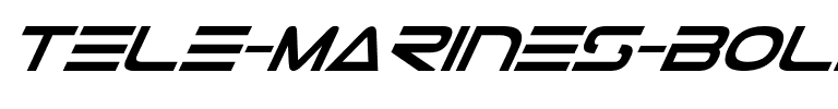 Tele-Marines Bold Italic Bold Italic.ttf
