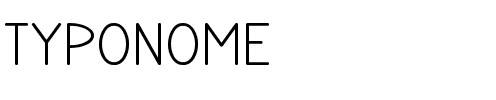 TYPONOME Regular.otf