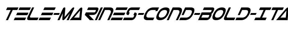 Tele-Marines Cond Bold Italic Cond Bold Italic.ttf