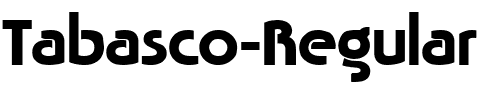 Tabasco Regular.ttf