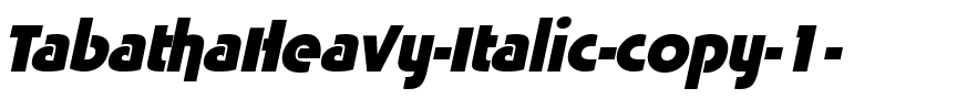 TabathaHeavy Italique.ttf