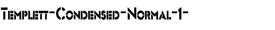 Templett-Condensed Normal.ttf