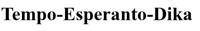 Tempo Esperanto Dika.ttf