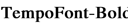 TempoFont bold Bold.ttf