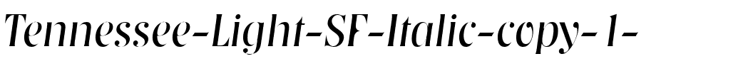 Tennessee Light SF Italic.ttf