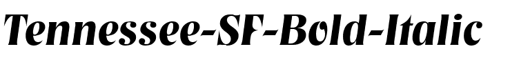 Tennessee SF Bold Italic.ttf
