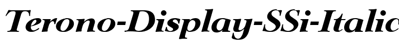 Terono Display SSi Italic.ttf