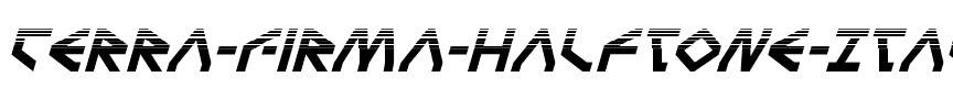 Terra Firma Halftone Italic Italic.ttf