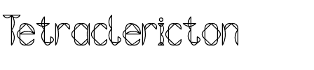 Tetraclericton Normal.ttf