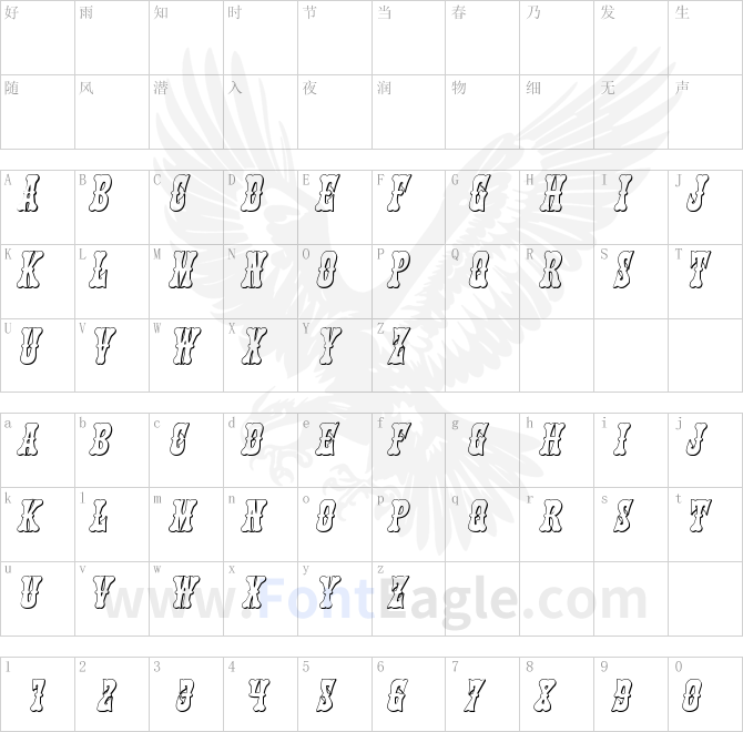 Texas-Ranger-3D-Italic