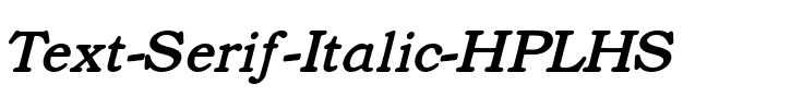 Text Serif Italic HPLHS.ttf