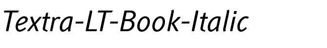 Textra LT Book Italic.ttf