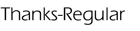 Thanks Regular.ttf