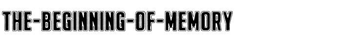 The Beginning Of Memory Normal.ttf