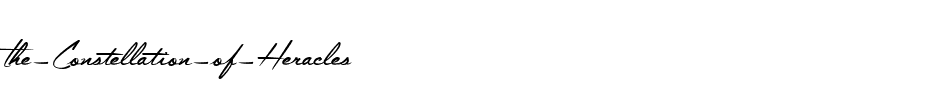 The Constellation of Heracles Italic.ttf