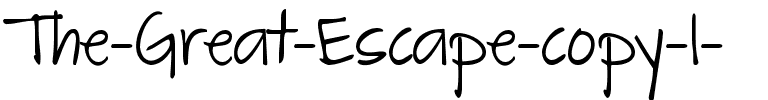 The Great Escape Regular.ttf
