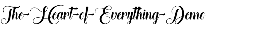 The Heart of Everything Demo Regular.ttf