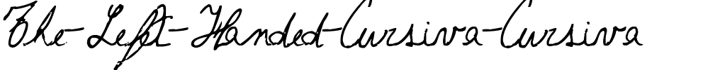 The Left-Handed Cursiva Cursiva.ttf