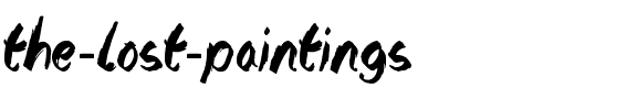 The Lost Paintings Normal.ttf