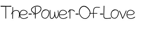 The Power Of Love Regular.ttf