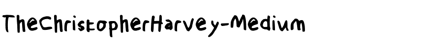TheChristopherHarvey Medium.otf