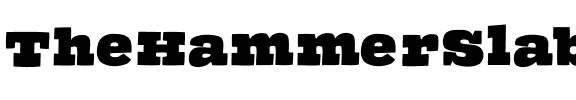 TheHammerSlabserif Regular.ttf