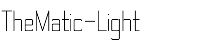 TheMatic Light Regular.otf