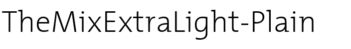 TheMixExtraLight Plain.ttf