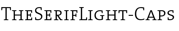 TheSerifLight Caps.ttf