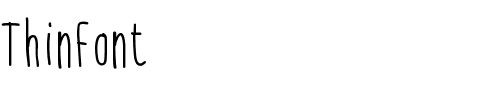 ThinFont ThinFont.ttf