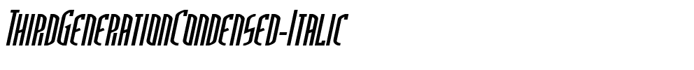 ThirdGenerationCondensed Italic.ttf