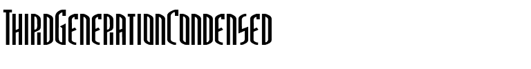 ThirdGenerationCondensed Regular.ttf