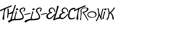 This is Electronik Normal.ttf
