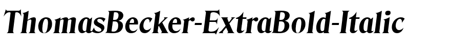 ThomasBecker-ExtraBold Italic.ttf