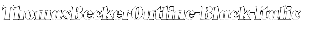 ThomasBeckerOutline-Black Italic.ttf