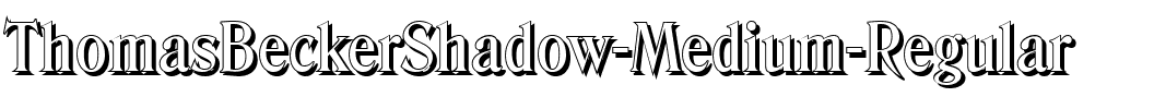 ThomasBeckerShadow-Medium Regular.ttf