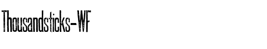 Thousandsticks WF Regular.ttf
