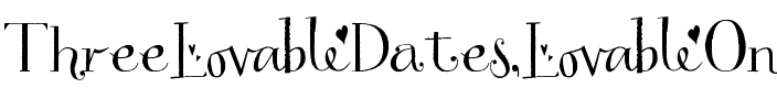 Three Dates, One Night Normal.ttf