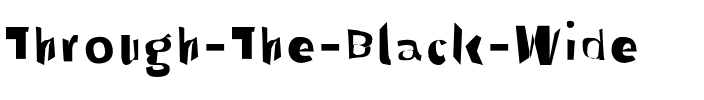 Through The Black Wide.otf