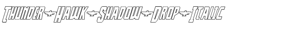 Thunder-Hawk Shadow Drop Italic Italic.ttf