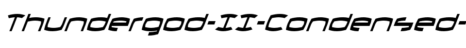 Thundergod II Condensed Italic Condensed Italic.ttf