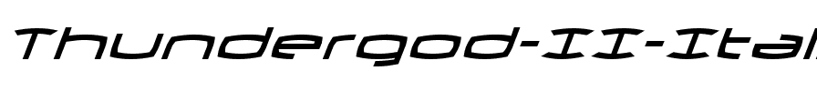 Thundergod II Italic Italic.ttf