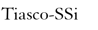 Tiasco SSi Regular.ttf