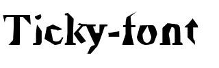 Ticky font Regular.ttf