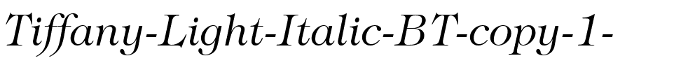 Tiffany Lt BT Light Italic.ttf