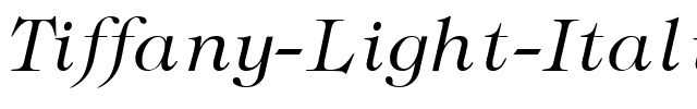 Tiffany Light Italic.ttf