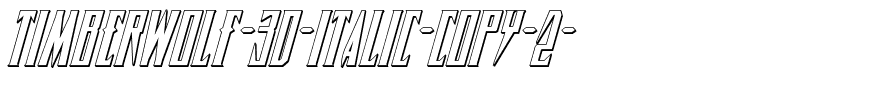 Timberwolf 3D Italic Italic.ttf