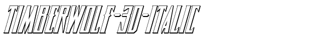 Timberwolf 3D Italic Italic.ttf