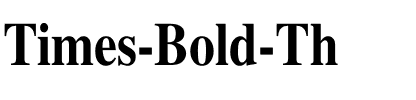 Times-Bold Th Regular.ttf