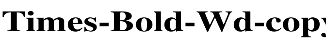Times-Bold Wd Regular.ttf